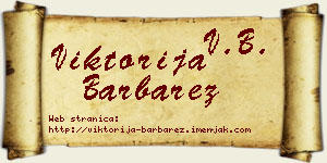 Viktorija Barbarez vizit kartica